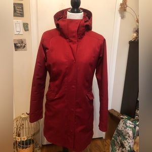 Patagonia red down winter jacket coat